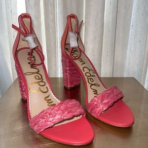 Coral SAM EDELMAN heels size 9